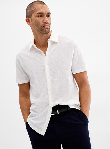 Copley jacquard knit shirt