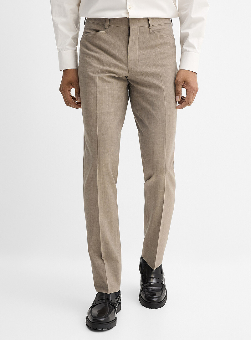 Riviera by Jack Victor: Le pantalon extensible lavable Franco <b>Coupe droite</b> Noir pour homme