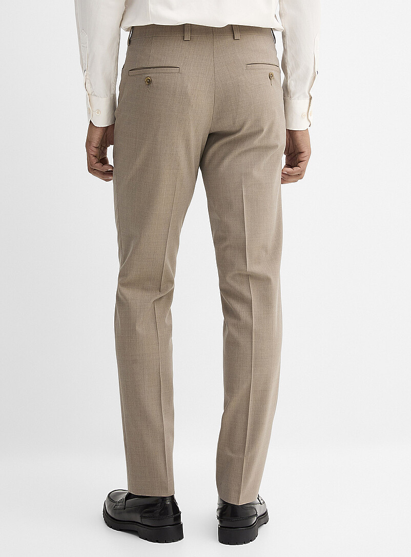 Riviera by Jack Victor: Le pantalon extensible lavable Franco <b>Coupe droite</b> Noir pour homme
