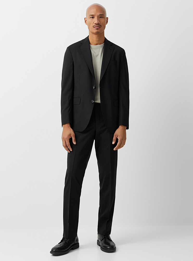 Jack Victor Navy/Midnight Blue Dean monochrome suit Semi-slim fit for men