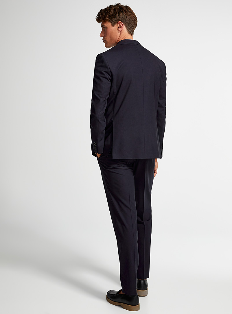 Jack Victor Navy/Midnight Blue Dean monochrome suit Semi-slim fit for men