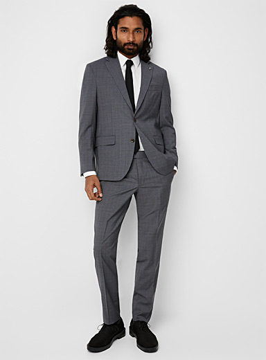 Solove-Suit - Gilet Homme Tweed à Carreaux - Cérémonie, Mariage - Coupe Ajustée