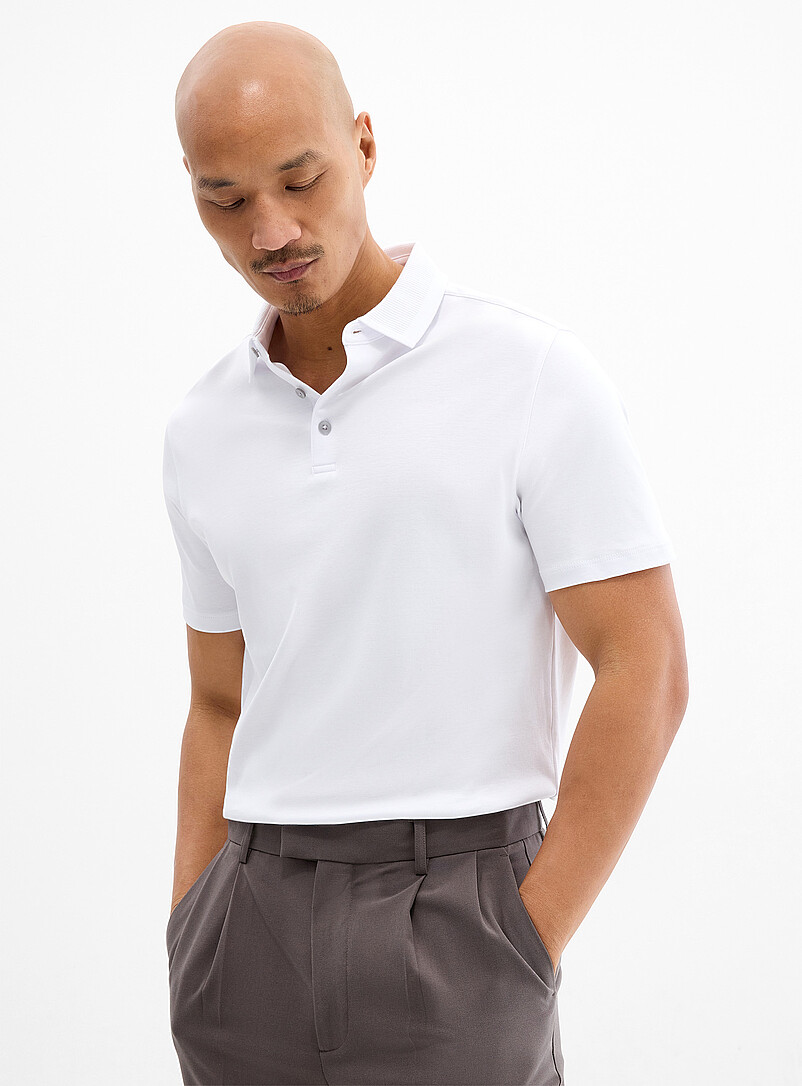 Robert Barakett: Le polo coton pima Georgia Noir pour homme