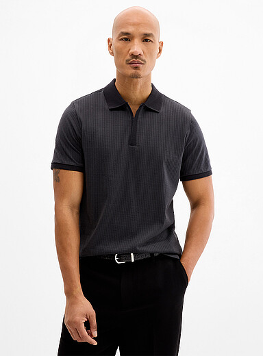 Whistler optical jacquard polo