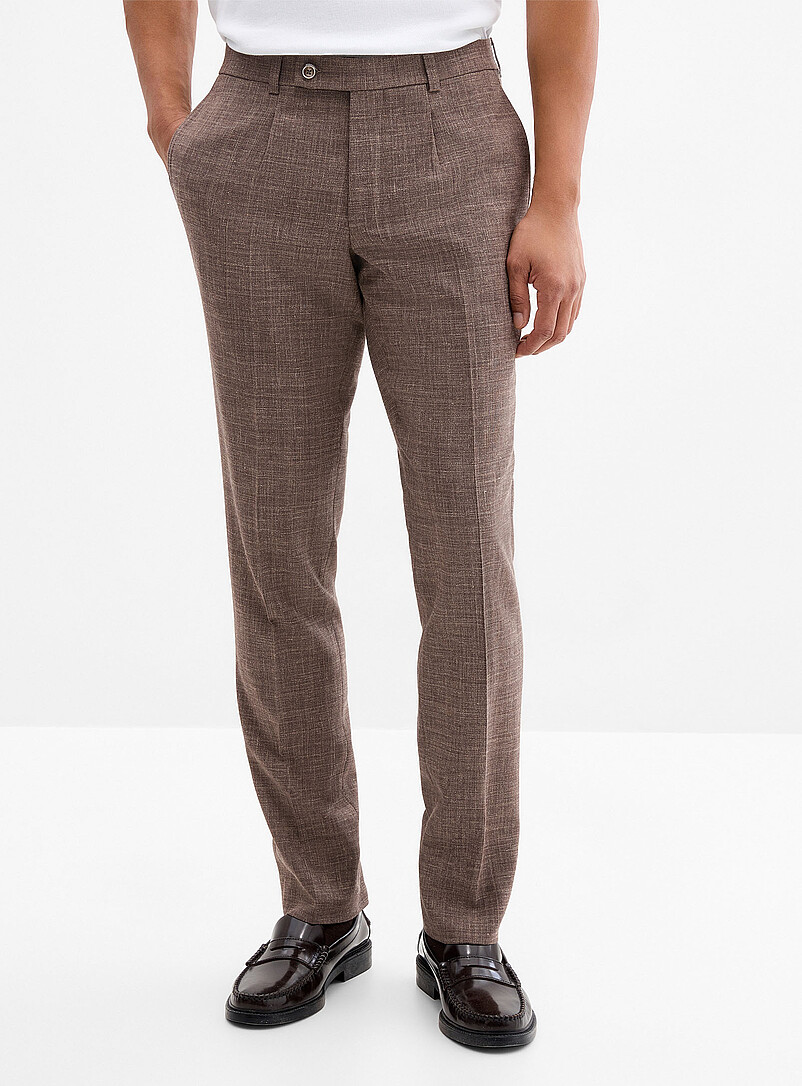 Riviera by Jack Victor: Le pantalon Yakima touche de lin Bleu pour homme