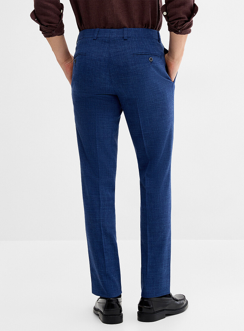 Riviera by Jack Victor: Le pantalon Yakima touche de lin Bleu pour homme
