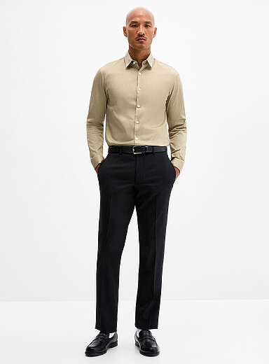 Jack Victor: Le pantalon laine extensible Patrick Noir pour homme