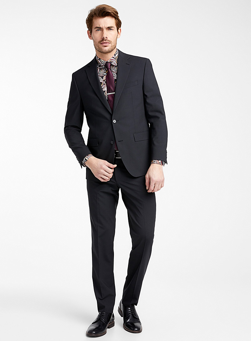 Riviera by Jack Victor Black Business pant Straight fit for men