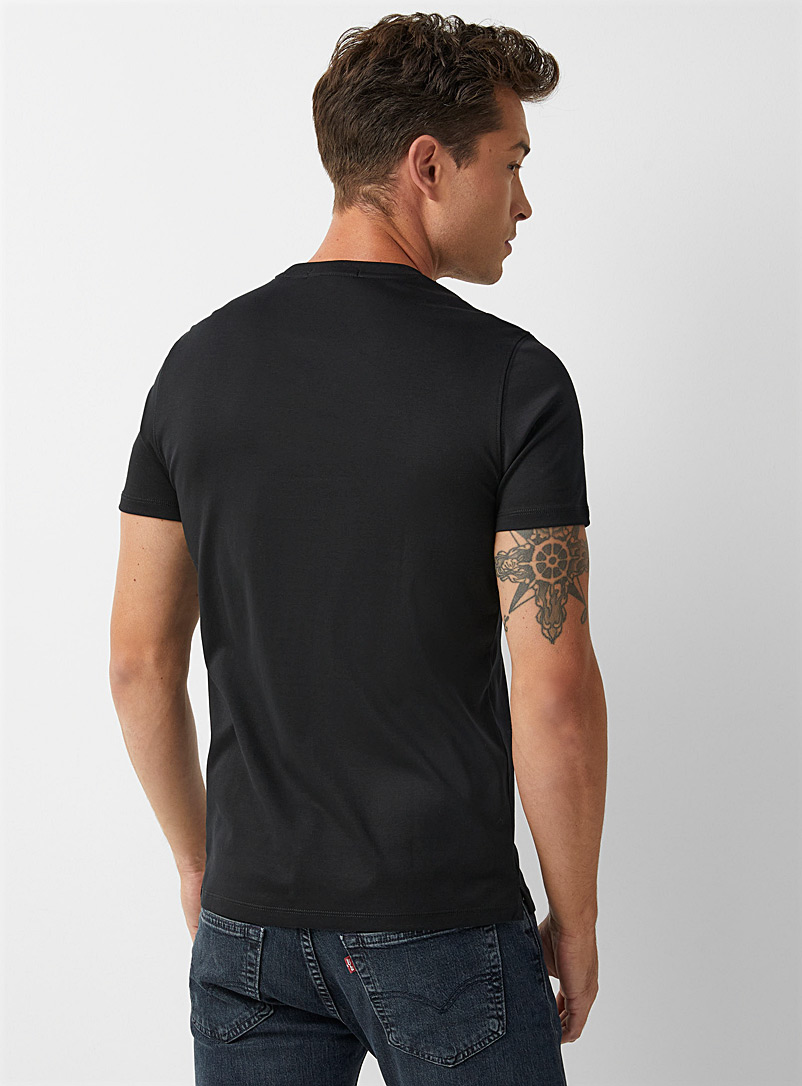 Robert Barakett Tan Luxurious Pima cotton T-shirt for men