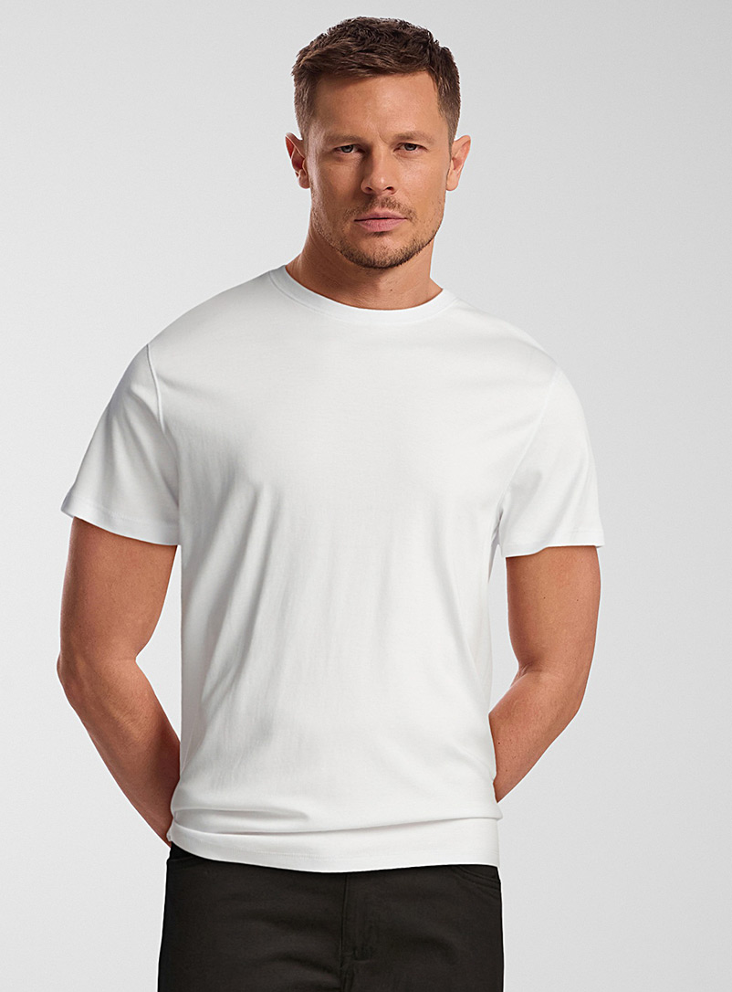 Robert Barakett: Le t-shirt coton pima luxueux Blanc pour homme