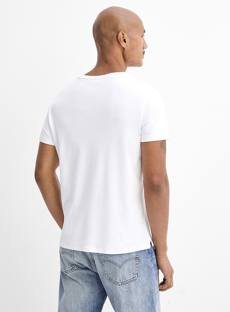 Robert Barakett: Le t-shirt coton pima luxueux Noir pour homme