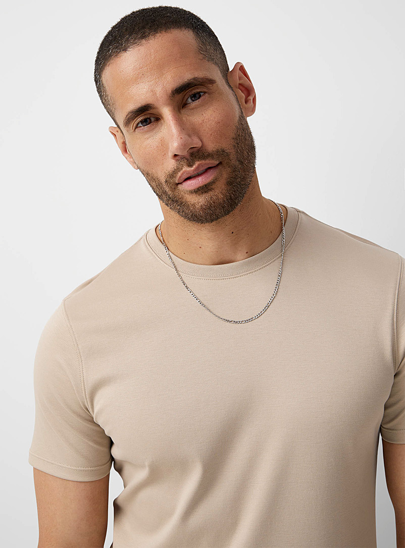 Robert Barakett: Le t-shirt coton pima luxueux Couleur chair pour homme