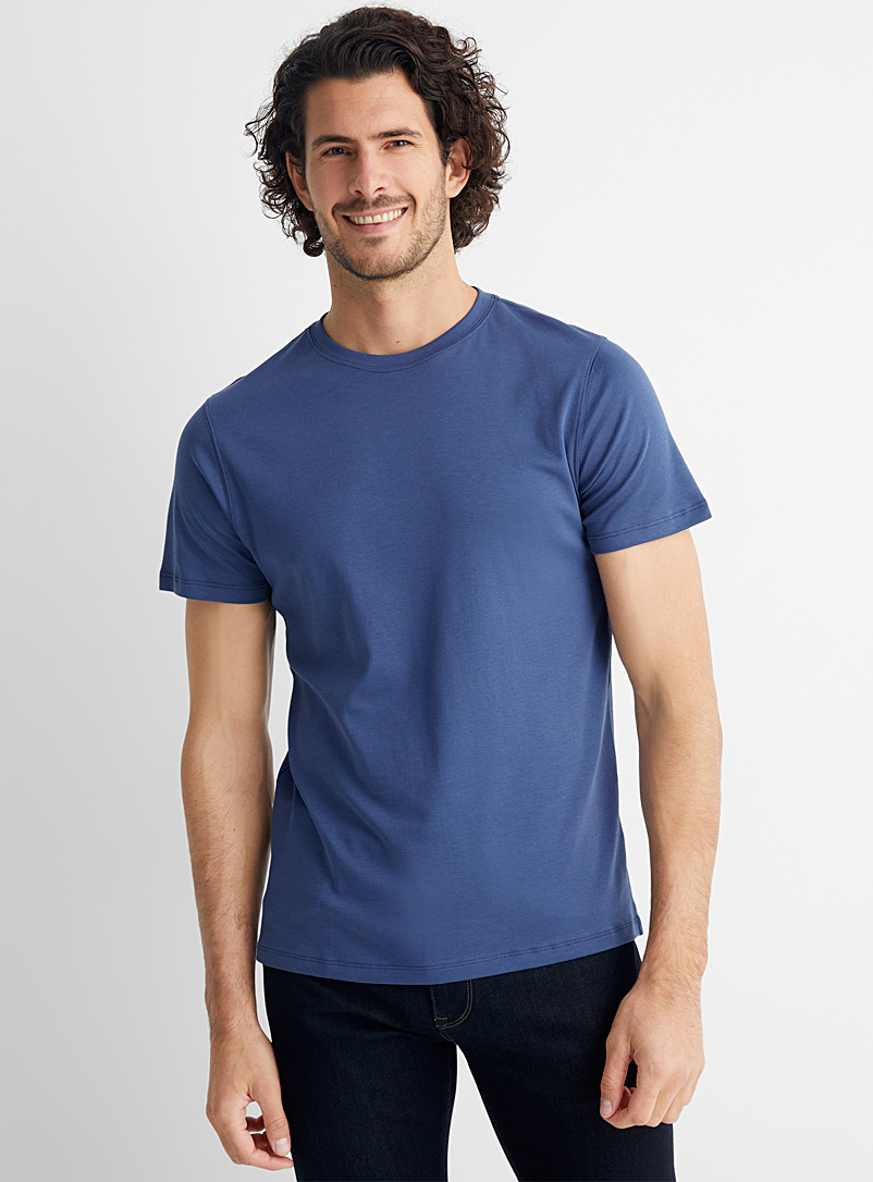 Robert Barakett Marine Blue Luxurious Pima cotton T-shirt for men