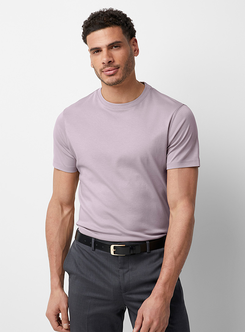 Robert Barakett: Le t-shirt coton pima luxueux Violet pour homme