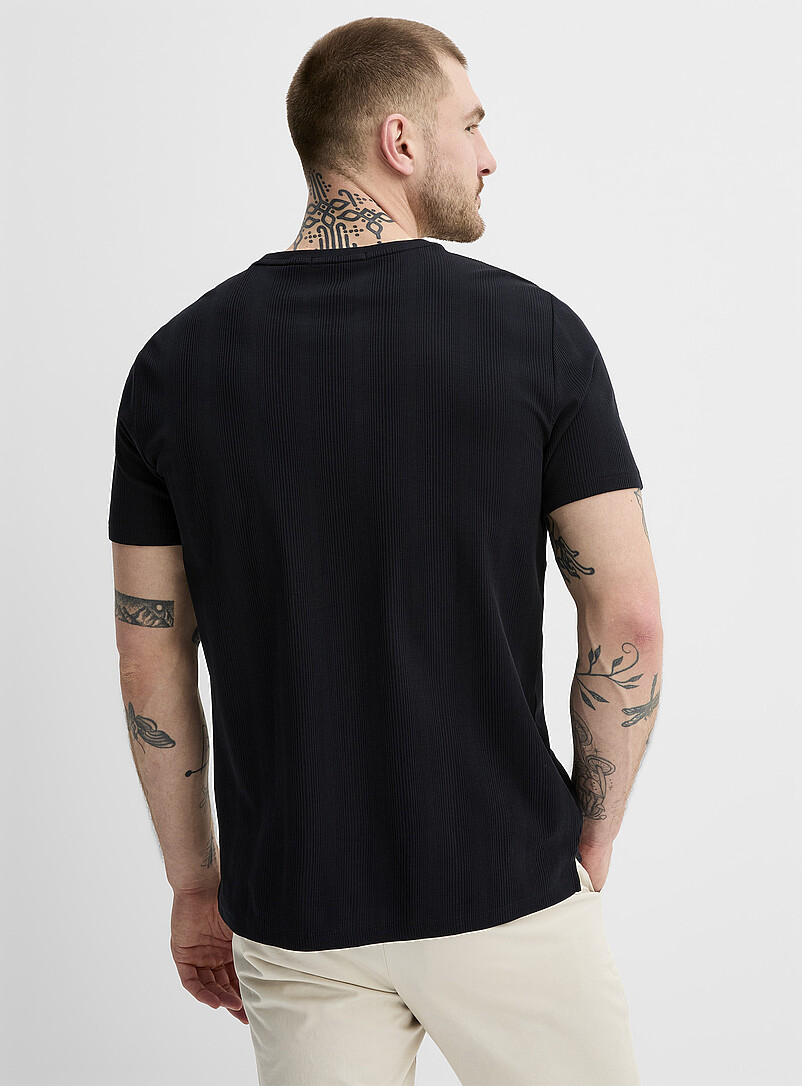 Etched-stripe T-shirt product image 3