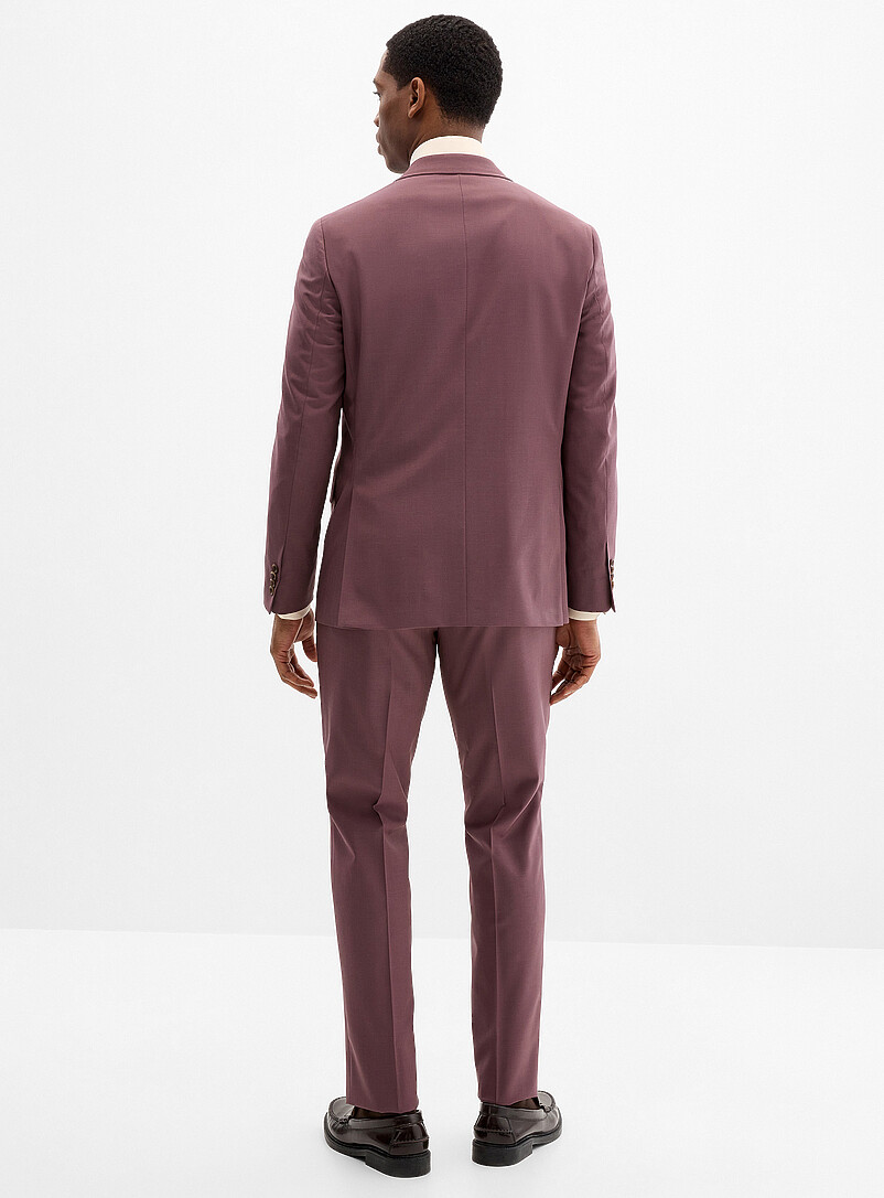 Pure wool purple suit Semi-slim fit product image 3