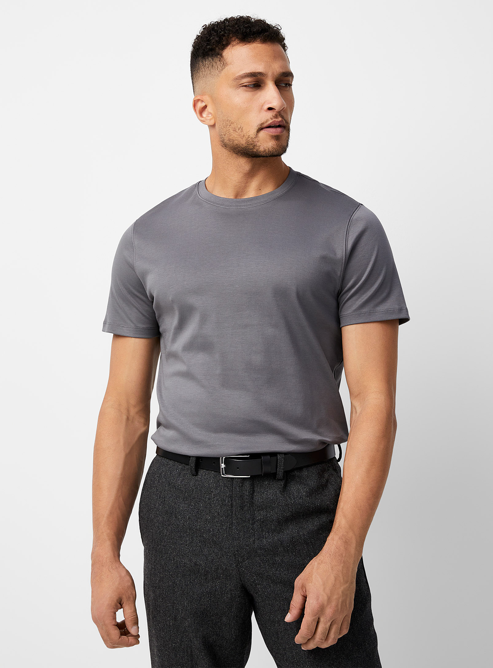 Robert Barakett Georgia Pima Cotton T-shirt In Smoke