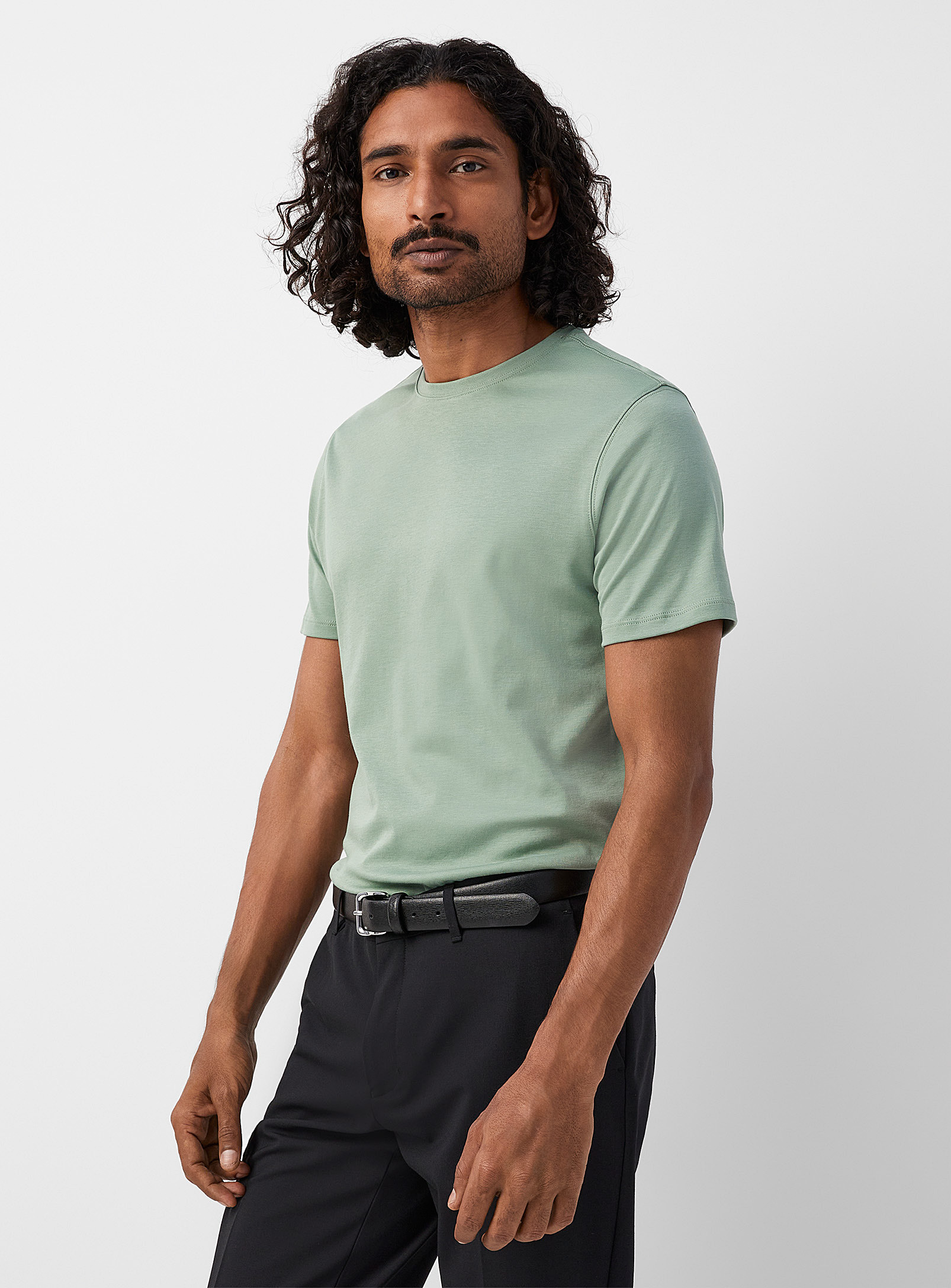 Robert Barakett Luxurious Pima Cotton T-shirt In Green