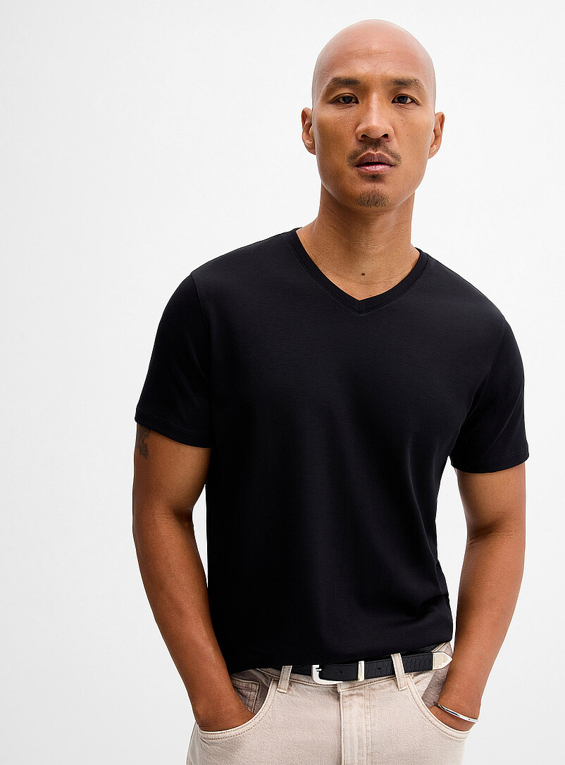 Luxurious Pima Cotton V-Neck T-Shirt