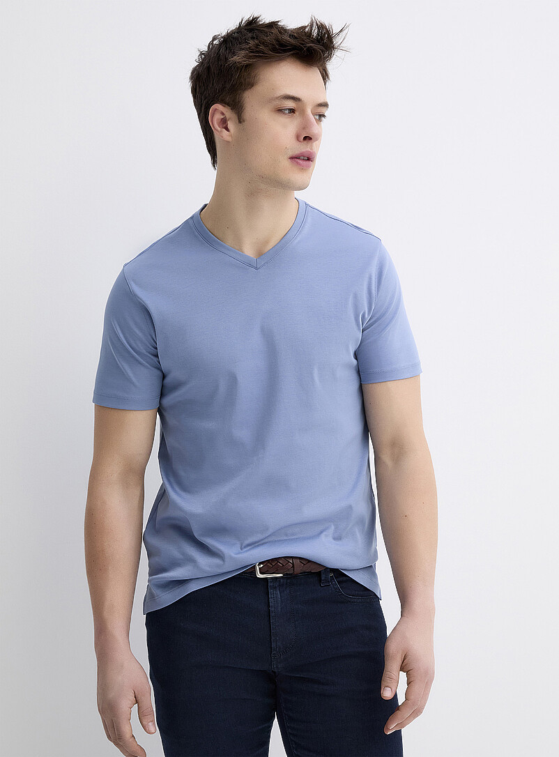 Luxurious Pima Cotton V-Neck T-Shirt