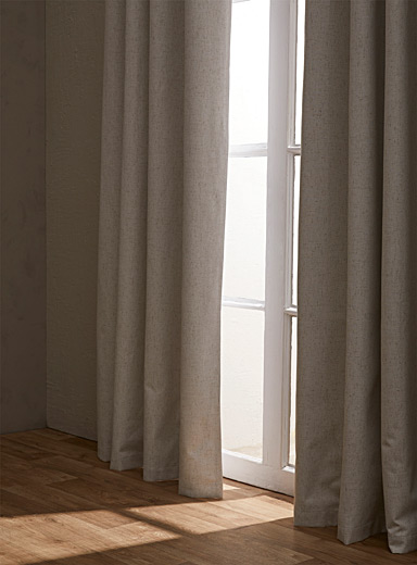 Le rideau semi-opaque tissage satiné 140 x 220 cm, Simons Maison