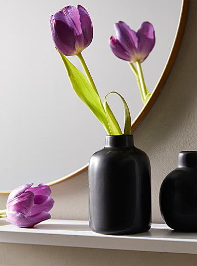 Simons Maison: Le petit vase minimaliste c&eacute;ramique polie Rose