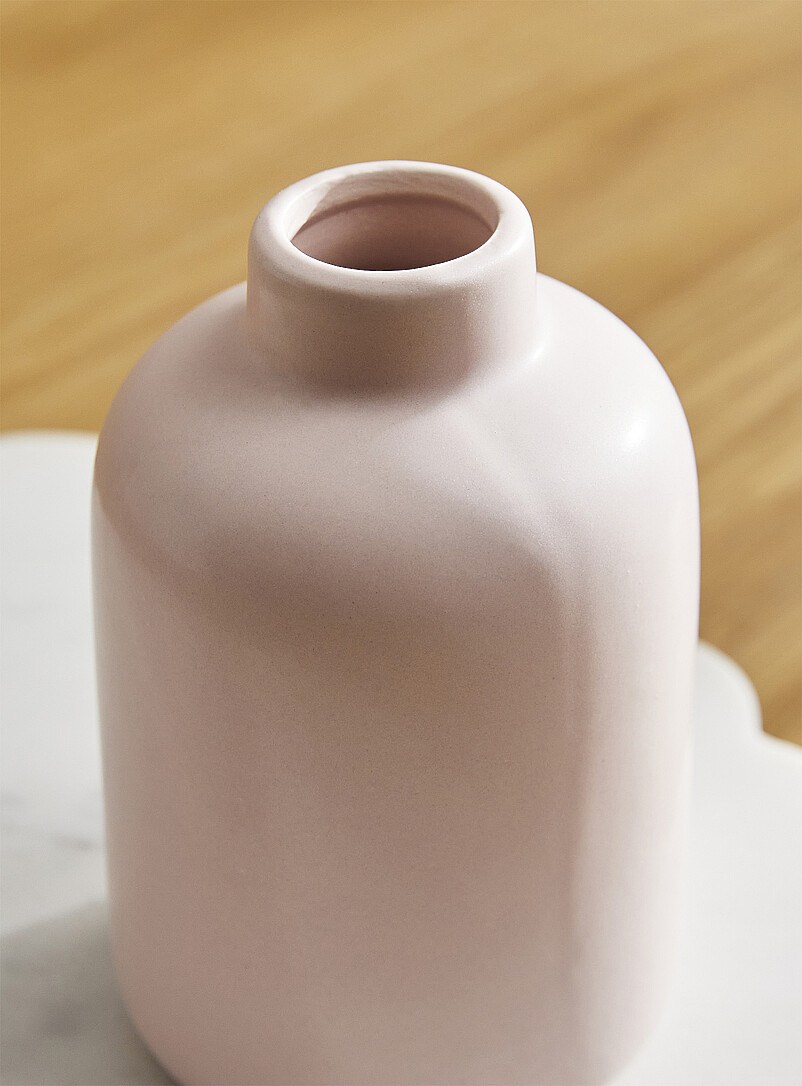 Simons Maison Pink Small minimalist polished ceramic vase