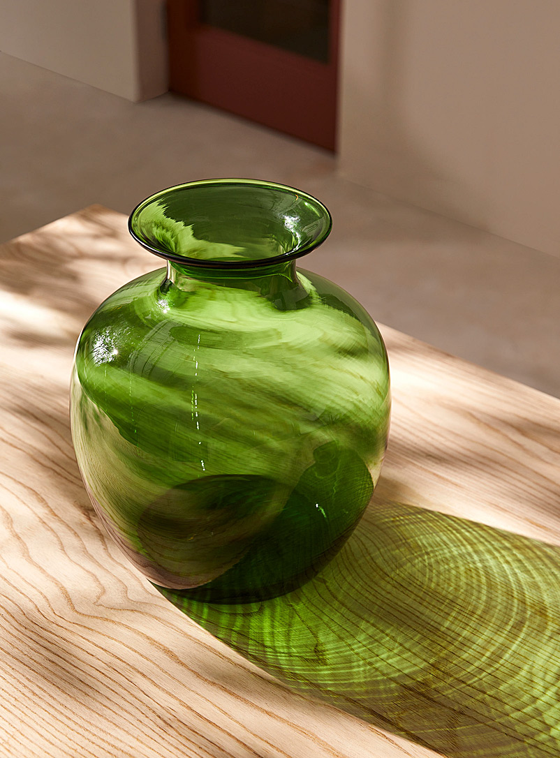 Simons Maison Mossy Green Olive green rounded vase