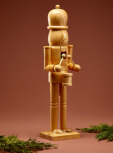 Figurines Casse-Noisette En Bois Rose - Lot De 4 - Déco De Noël 13 Cm - Pour Arbre, Cheminée, Étagère - 10