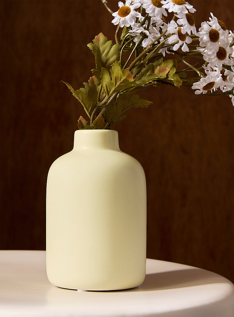 Small Minimalist Polished Ceramic Vase