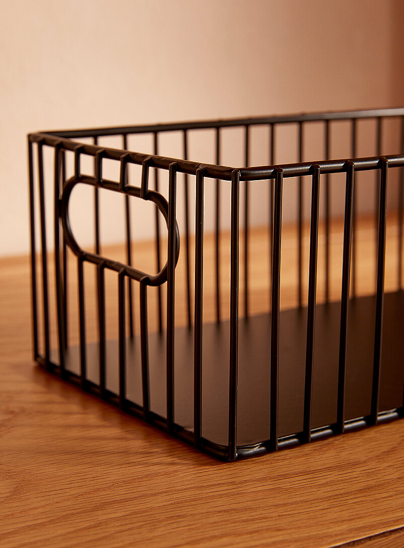 Metallic small rectangular basket product image 2