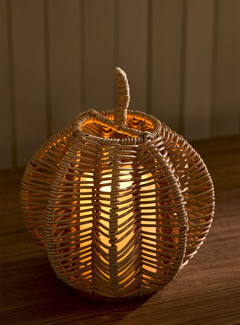 Faux-rattan pumpkin lantern Halloween Collection product image 2