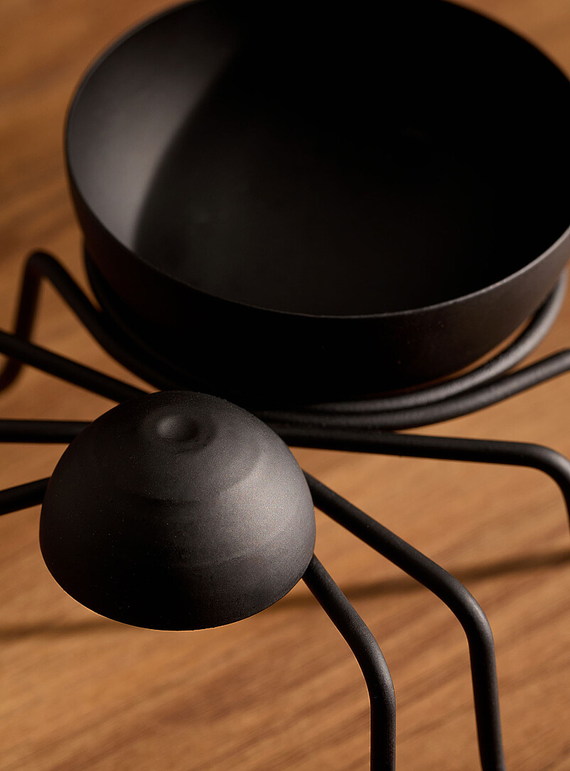 Black metal spider candleholder Halloween Collection product image 2