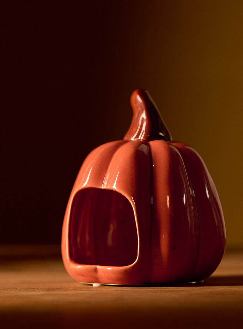 Orange pumpkin for candles or LED lights Halloween Collection product image 2