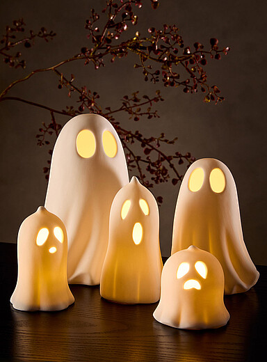 Le fant&ocirc;me lumi&egrave;re &agrave; DEL <b>Collection d'Halloween</b>