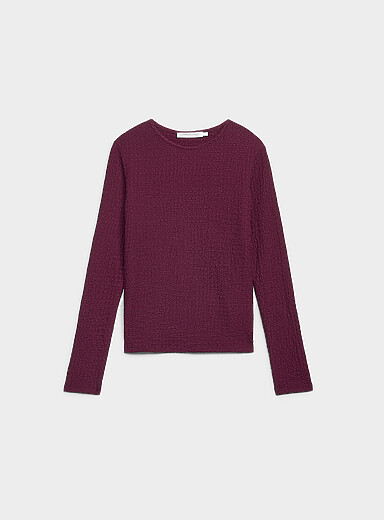Le t-shirt ruch&eacute; manches longues