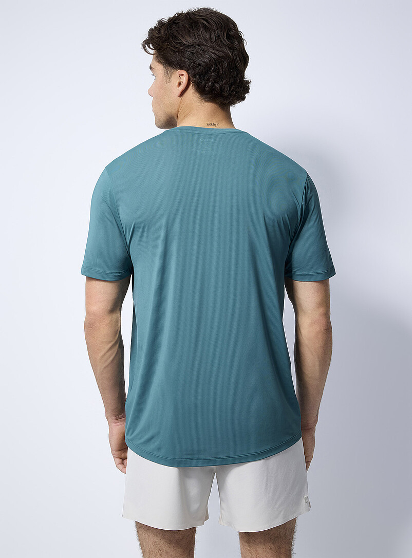 I.FIV5: Le t-shirt microperfor&eacute; ample Blanc pour homme