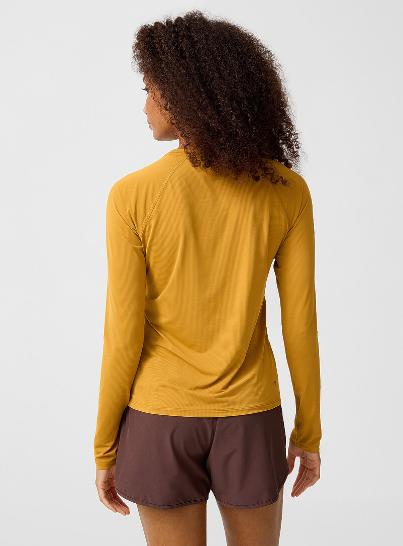 Micro-perforated raglan long-sleeve T-shirt | I.FIV5 | Sport t