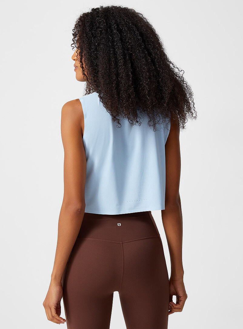 Micro-perforated cropped cami product image 2