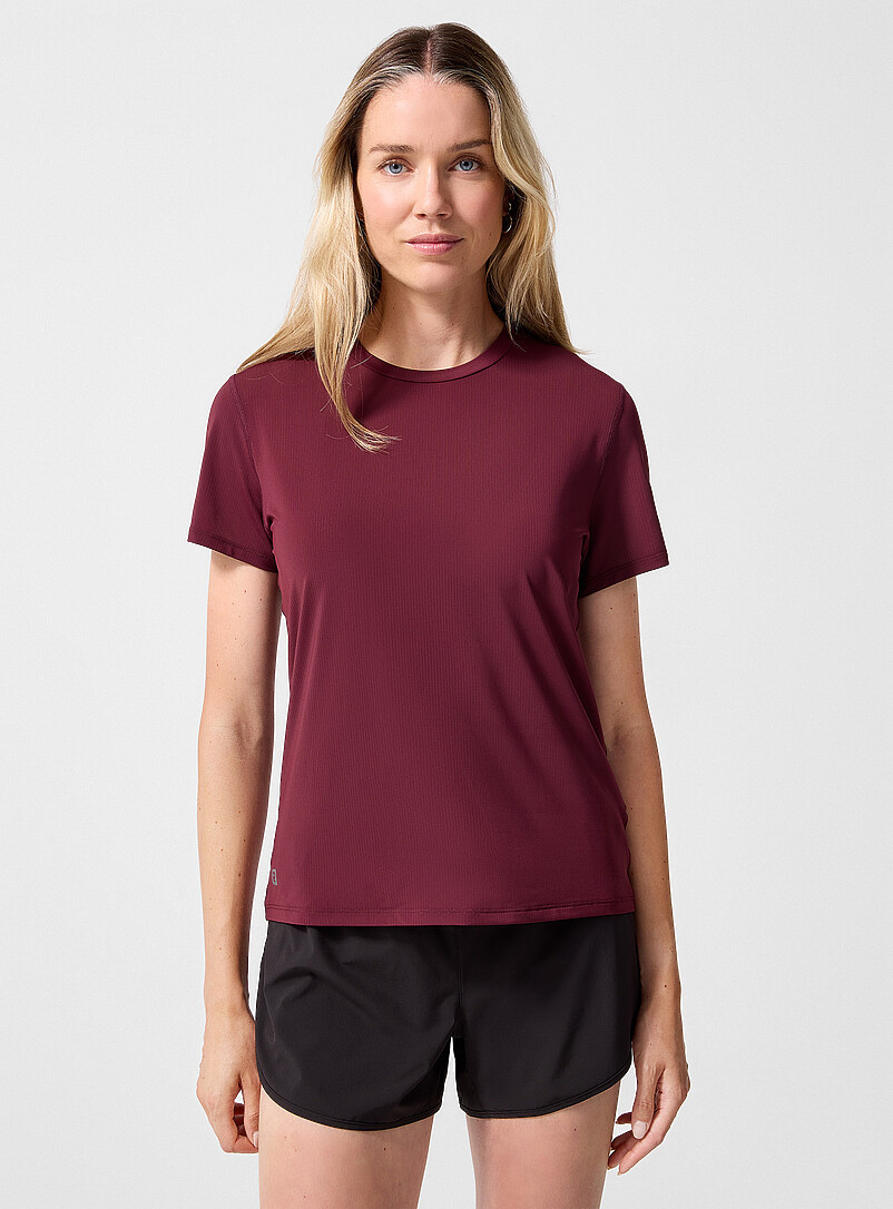 Micro-Perforated Semi-Slim Fit T-Shirt
