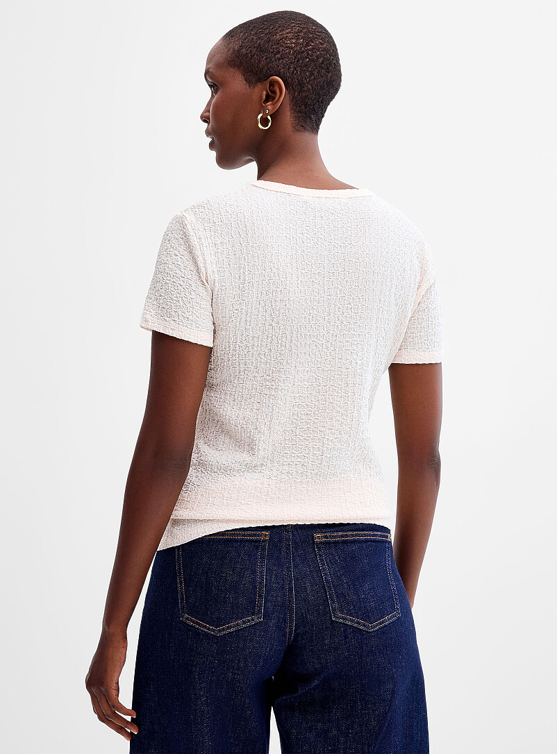Stretch smocked T-shirt product image 3