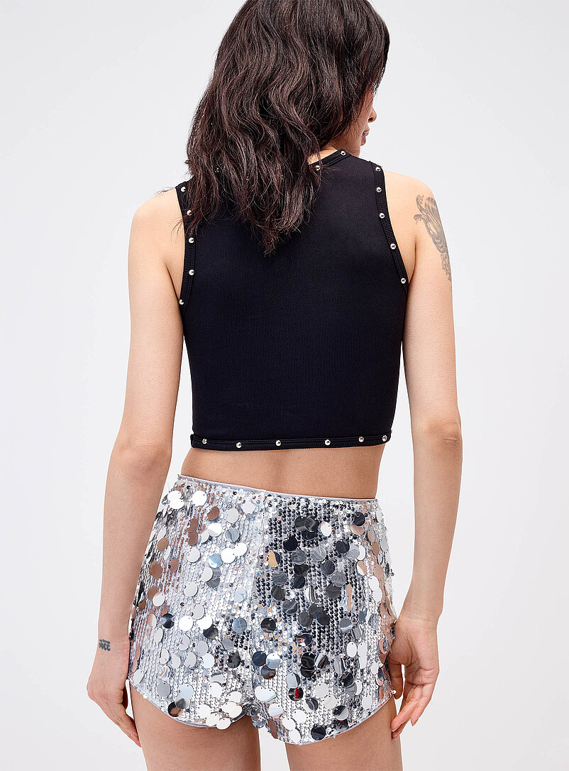 Mixed sequins micro-short product image 3