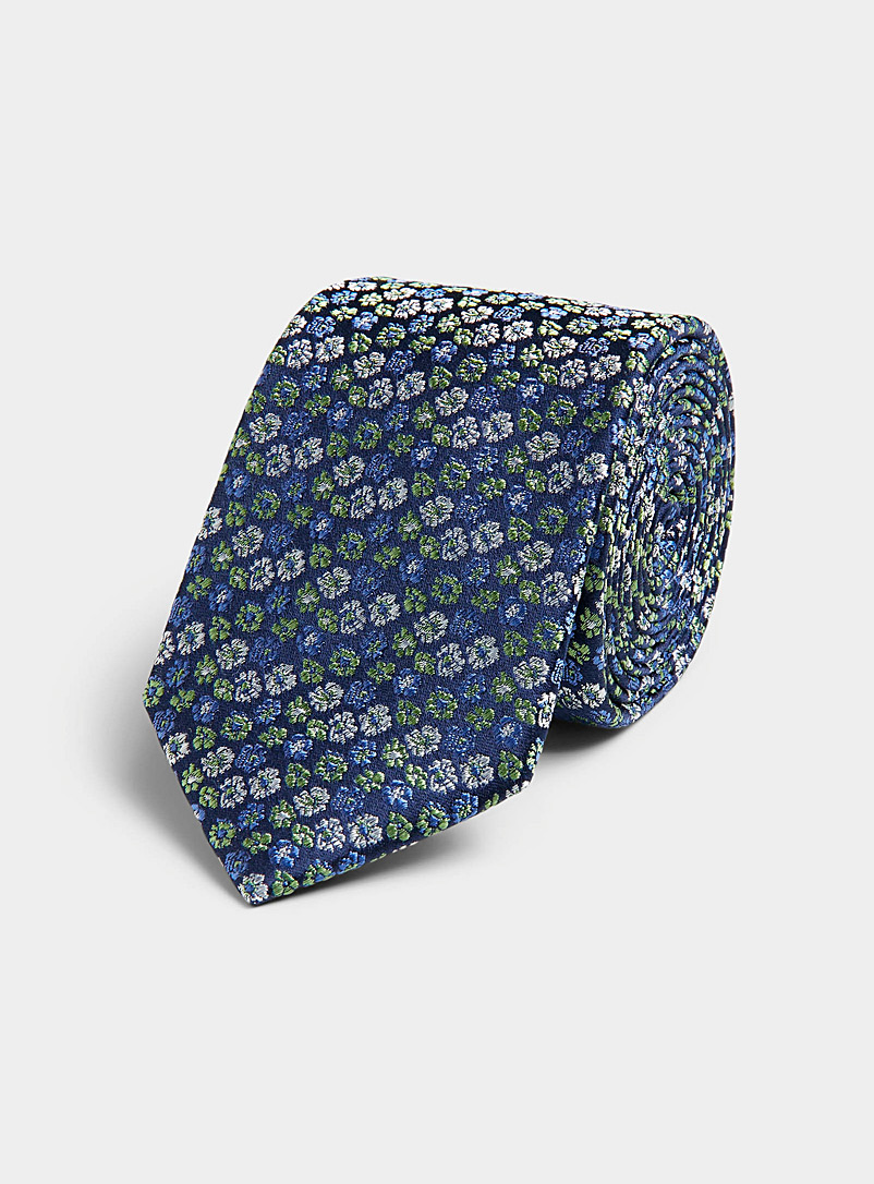Le 31: La cravate fleurs sauvages Bleu pâle-bleu poudre pour homme