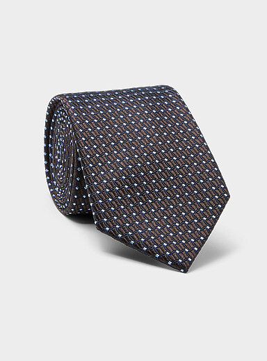 La cravate jacquard g&eacute;o