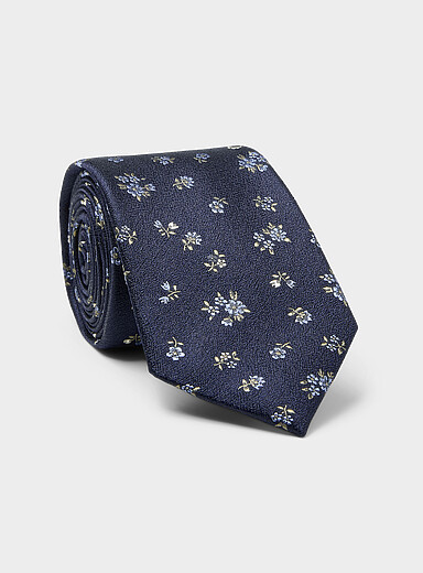 Jacquard bouquet tie