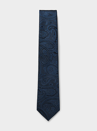 Tone-on-tone paisley tie