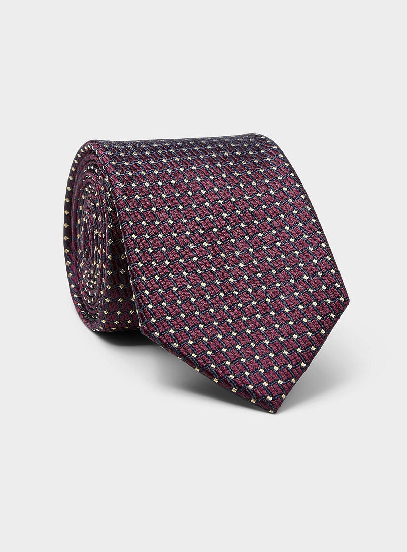 Geo jacquard tie product image (primary)