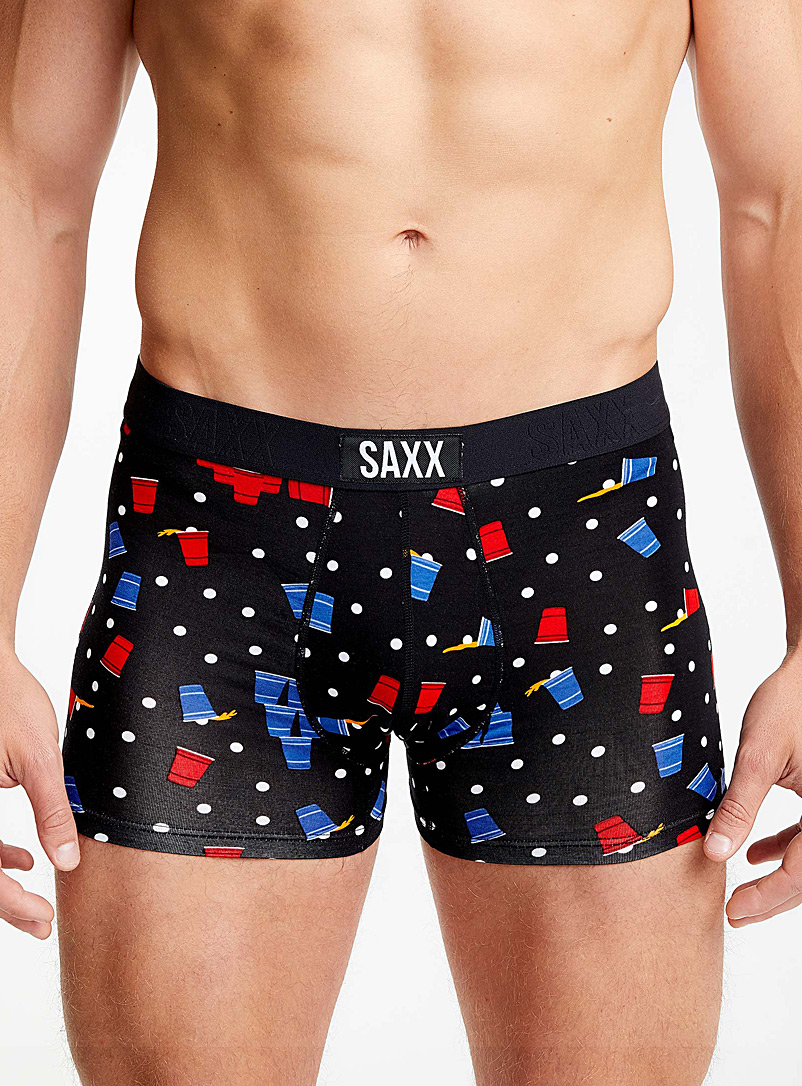 Saxx Black Beer Pong trunk VIBE for men
