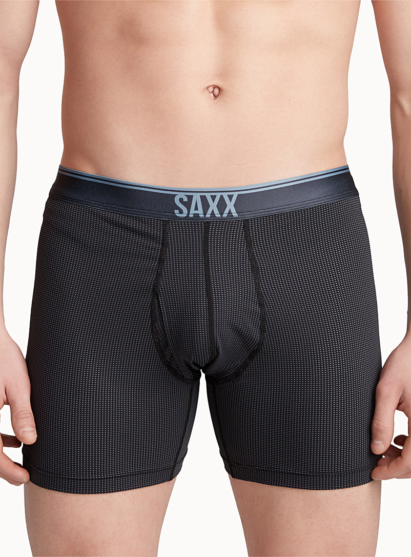 Saxx Black Micro dot boxer brief QUEST for men