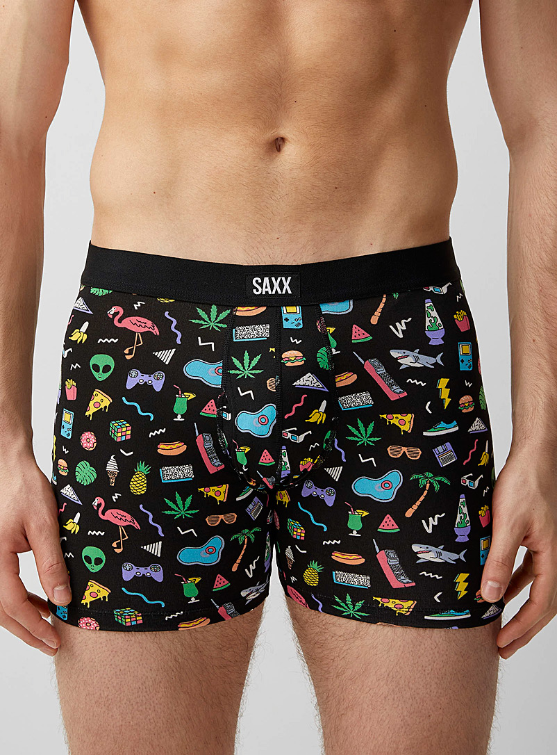 Saxx Patterned Grey Fun bits boxer brief DAYTRIPPER for men